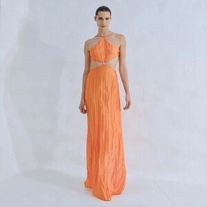 Baobab Collection Orange Cutout Kira Maxi Dress